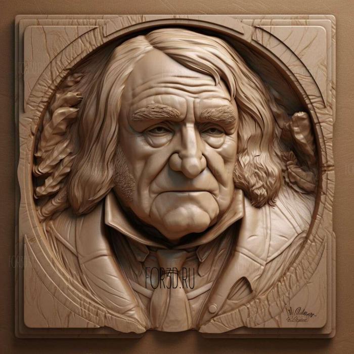 Grard Depardieu 1 stl model for CNC